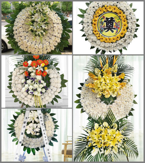 安徽六安市霍邱县新店镇双龙村花圈速递