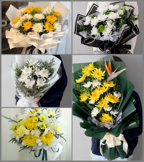 安徽六安市霍邱县新店镇双龙村白事花束代送